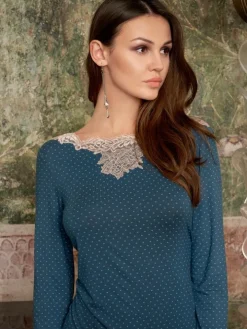 Nachthemd MEGAN petrol aus Modal von Imec