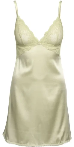 Negligé FINCH Seide und Spitze zartgrün Mimi Holliday