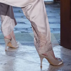 Pyjama / Hausanzug APHRODISIAC Seide mit Spitze Shell Belle Couture