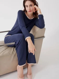 Pyjama GIADA dunkelblau aus Modal von Imec