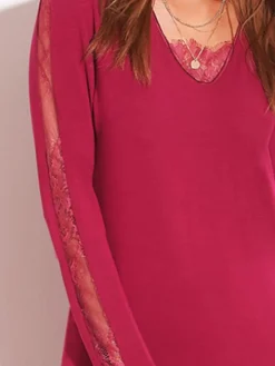 Pyjama LAMPONE himbeer-rot von Chiara Fiorini