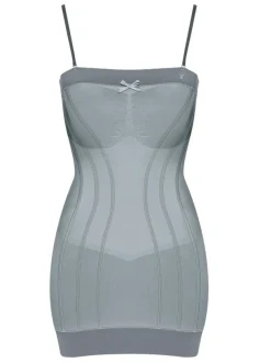 Retro Sensation BODYDRESS von Triumph figurformend silbergrau