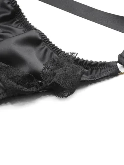 Satin Culotte GEISHA uni mit Schleifen von Cadolle