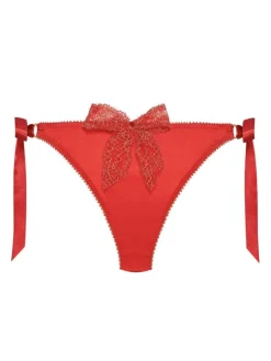 Satin Culotte GEISHA uni mit Schleifen von Cadolle