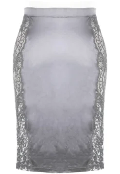 Satin Lingerie Rock MARLENE mit Spitze von Prelude Milano