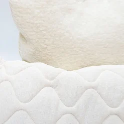 Schafwolle LAMMFLOR KOPFKISSEN oder Nackenrolle von natur-f.a.n.