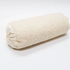 Schafwolle LAMMFLOR KOPFKISSEN oder Nackenrolle von natur-f.a.n.