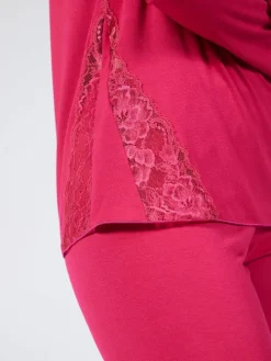 Schlafanzug LAMPONE No. 2 himbeer-rot von Verdiani