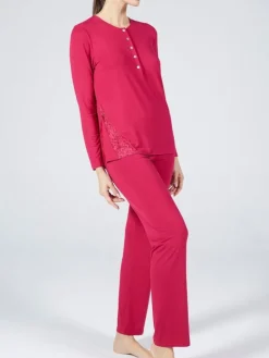 Schlafanzug LAMPONE No. 2 himbeer-rot von Verdiani