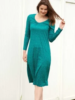 Seide & Bio-Baumwolle LANGARM NACHTHEMD Kokon Zwo