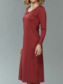 Seide & Bio-Baumwolle LANGARM NACHTHEMD Kokon Zwo