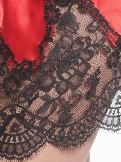 Seide Baby-Doll SOIE D´AMOUR mit Spitze Aubade