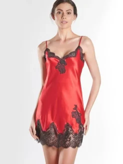 Seide Baby-Doll SOIE D´AMOUR mit Spitze Aubade