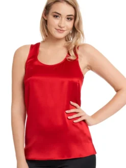 Seide Camisole Top SEDUZIONE DI SETA einfarbig Gattina
