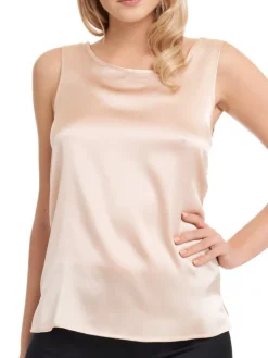Seide Camisole Top SEDUZIONE DI SETA einfarbig Gattina