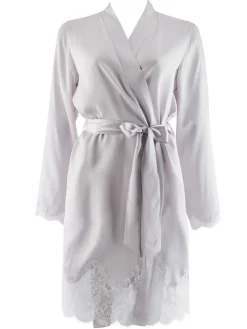 Seide Kimono SOIE D´AMOUR mit Spitze Aubade