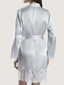 Seide Kimono SOIE D´AMOUR mit Spitze Aubade