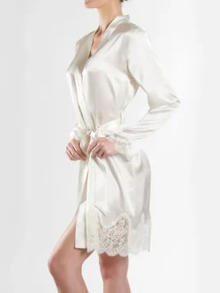 Seide Kimono TOI MON AMOUR mit Spitze von Aubade