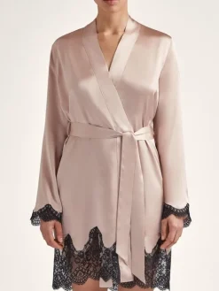 Seide Kimono TOI MON AMOUR mit Spitze von Aubade