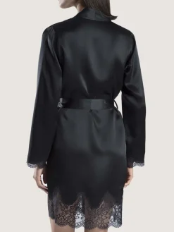 Seide Kimono TOI MON AMOUR mit Spitze von Aubade