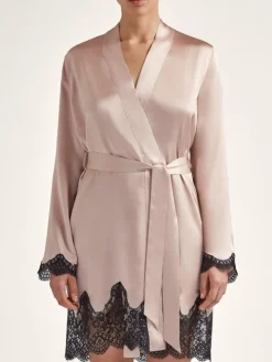 Seide Kimono TOI MON AMOUR mit Spitze von Aubade