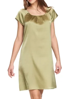 Seide Kurzarm Nachtkleid SEDUZIONE DI SETA von Gattina