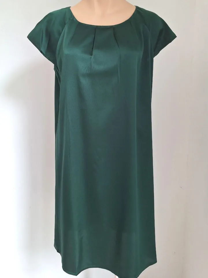 Seide Kurzarm Nachtkleid SEDUZIONE DI SETA uni von Gattina