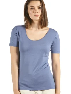 Seide mit Bio-Baumwolle kbA T-SHIRT Basic von Kokon Zwo