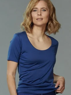 Seide mit Bio-Baumwolle kbA T-SHIRT Basic von Kokon Zwo