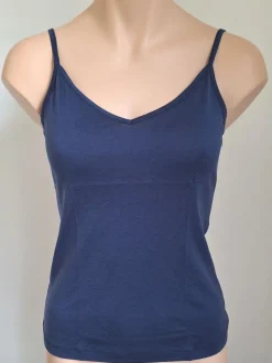 Seide mit Bio-Baumwolle kbA SPAGHETTI-TOP Basic von Kokon Zwo