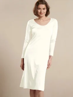 Seide mit Bio-Baumwolle LANGARM NACHTHEMD von Kokon Zwo