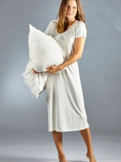 Seide mit Bio-Baumwolle NACHTHEMD feminin von Kokon Zwo