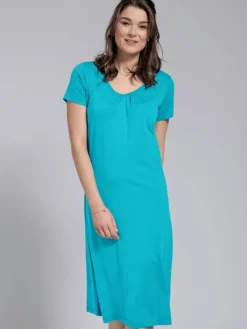 Seide mit Bio-Baumwolle NACHTHEMD uni von Kokon Zwo