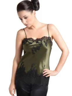 Seide mit Spitze Longtop JARDIN von Marjolaine