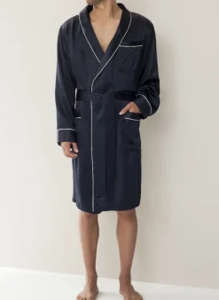 Seide Morgenmantel Herren SILK NIGHTWEAR 6000 knielang von Zimmerli