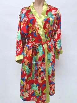 Seide Morgenmantel kurz PAPILLON No. 4 von Chiara Fiorini