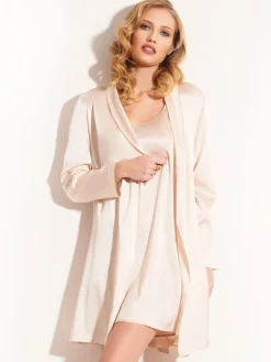 Seide Morgenmantel kurz SETA No. 8 elegant von Chiara Fiorini