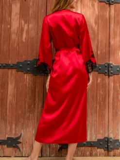 Seide Morgenmantel lang MARJOLIE No. 9 von Marjolaine