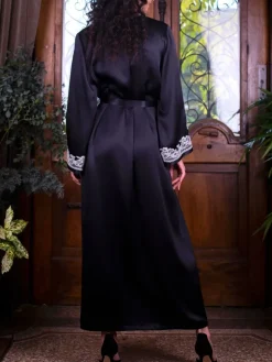 Seide Morgenmantel lang MARJOLIE No. 8 von Marjolaine