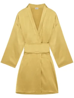 Seide Morgenmantel RAKIA 72 messing von Pain de Sucre