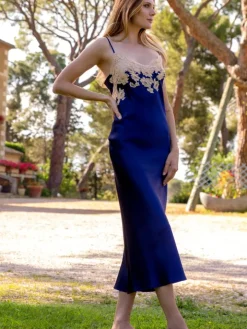 Seide Nachthemd lang MARJOLIE No. 4 von Marjolaine