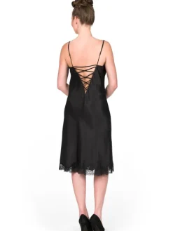 Seide Negligé SAKHALI von Gattina mit Spitze