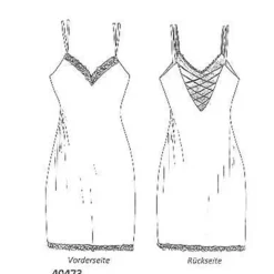 Seide Negligé SAKHALI von Gattina mit Spitze