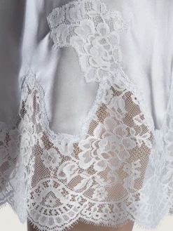 Seide Negligé SOIE D´AMOUR mit Spitze von Aubade