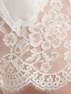Seide Negligé SOIE D´AMOUR mit Spitze von Aubade