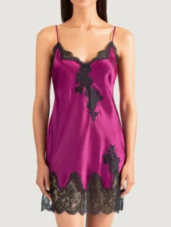 Seide Negligé SOIE D´AMOUR mit Spitze von Aubade
