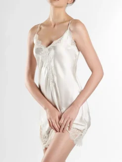 Seide Negligé TOI MON AMOUR Uni Farben von Aubade