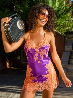 Seide Neglige NYMPHE No. 3 kurz von Marjolaine