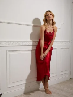 Seide Neglige PATRICIA lang von Vivis