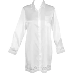 Seide Sleepshirt MAGIC MOMENTS weiss oder blau von Gattina
